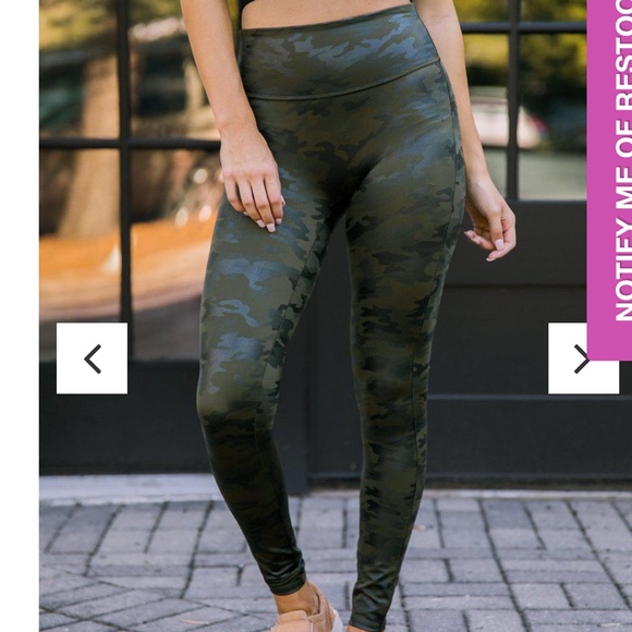 SPANX | Pants u0026 Jumpsuits | Spanx Green Camo Leggings | Poshmark